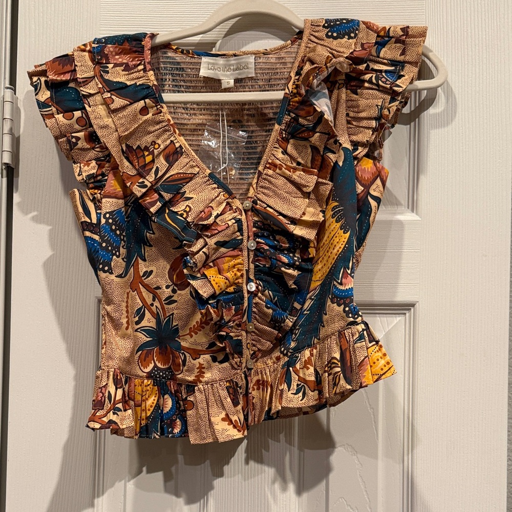 Love the Label, Floral Ruffle summer Top